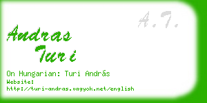 andras turi business card